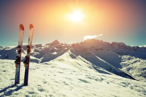 Ski au printemps dans les Alpes